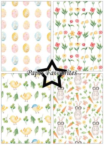 Paper Favourites - Designpapier "Watercolour Easter" Paper Pack A5 - 24 Bogen