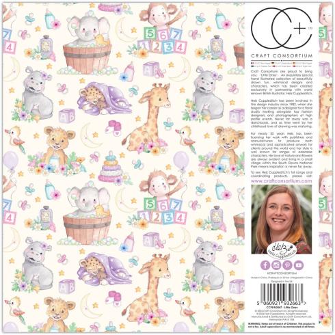 Craft Consortium - Designpapier "Little Ones" Paper Pad 12x12 Inch - 30 Bogen