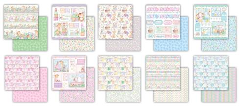 Craft Consortium - Designpapier "Little Ones" Paper Pad 12x12 Inch - 30 Bogen