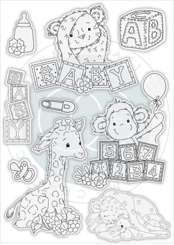 Craft Consortium - Stempelset "Animals" Clear Stamps