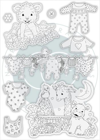 Craft Consortium - Stempelset "Clothes" Clear Stamps