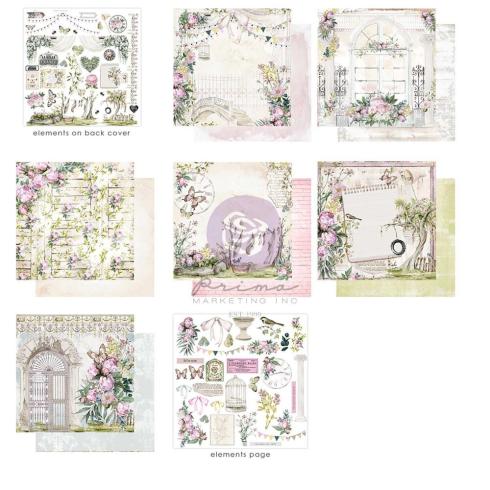 Prima Marketing - Designpapier "Serene Petals" Paper Pack 12x12 Inch - 14 Bogen