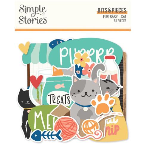 Simple Stories - Stanzteile "Fur Baby Cat" Bits & Pieces 