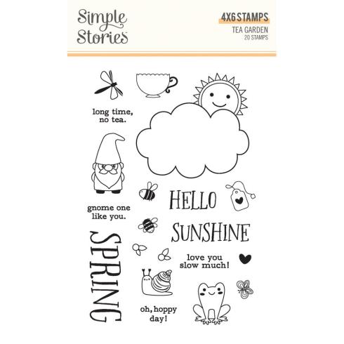 Simple Stories - Stempelset "Tea Garden" Clear Stamps 