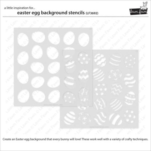 Lawn Fawn - Schablone "Easter Egg Background" Stencil