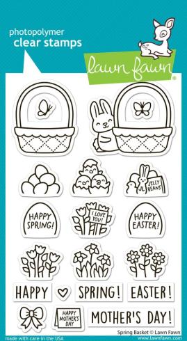 Lawn Fawn - Stempelset "Spring Basket" Clear Stamps