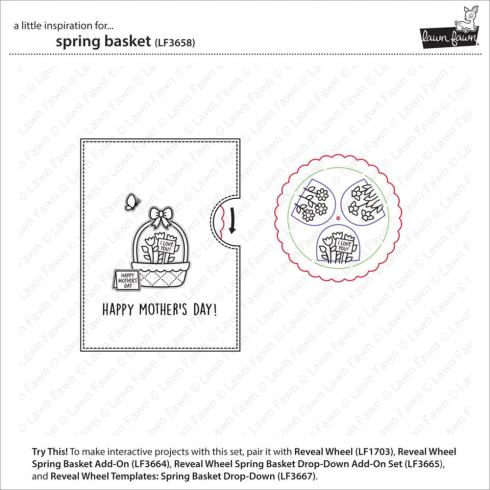 Lawn Fawn - Stempelset "Spring Basket" Clear Stamps