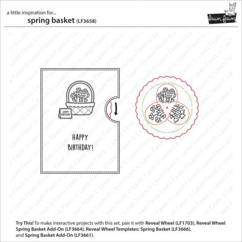 Lawn Fawn - Stempelset "Spring Basket" Clear Stamps