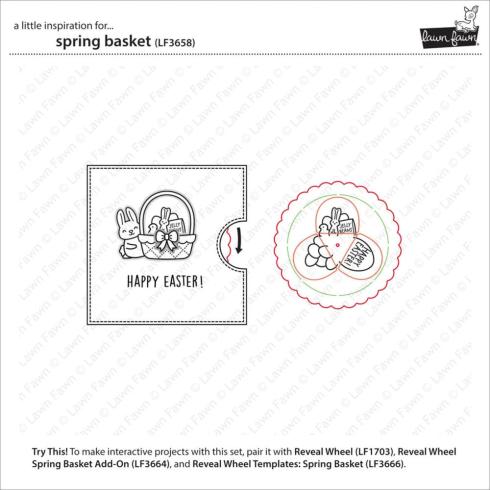 Lawn Fawn - Stempelset "Spring Basket" Clear Stamps