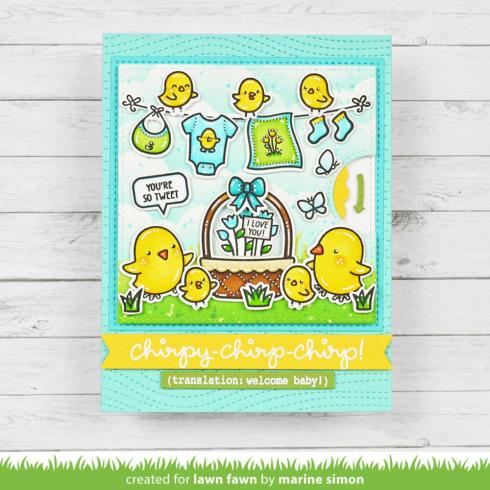 Lawn Fawn - Stempelset "Spring Basket" Clear Stamps