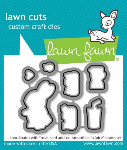 Lawn Fawn - Stanzschablone "Treat Cart Add-On: Smoothies 'N Juice" Add-on Die