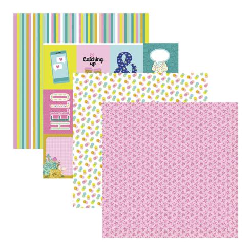 Spellbinders - Designpapier "Just Sayin'" Paper Pack 12x12 Inch - 24 Bogen