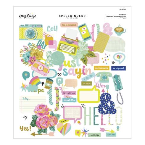 Spellbinders - Stanzteile "Just Sayin'" Die Cuts