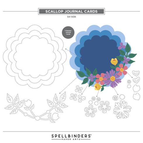 Spellbinders - Stanzschablone "Scallop Journal Cards" Dies