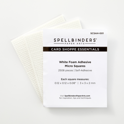 Spellbinders - 3D Klebepads "White" Foam Adhesive Squares Micro 2mm