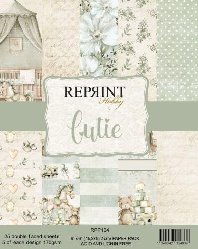 Reprint - Designpapier "Cutie" Paper Pack 6x6 Inch - 25 Bogen