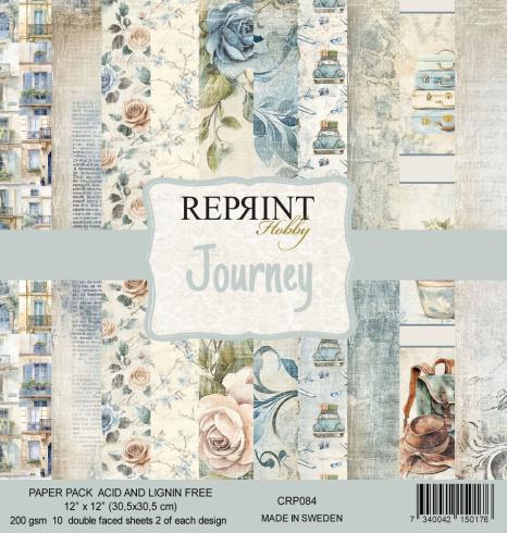 Reprint - Designpapier "Journey" Paper Pack 12x12 Inch - 10 Bogen