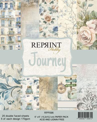 Reprint - Designpapier "Journey" Paper Pack 6x6 Inch - 25 Bogen