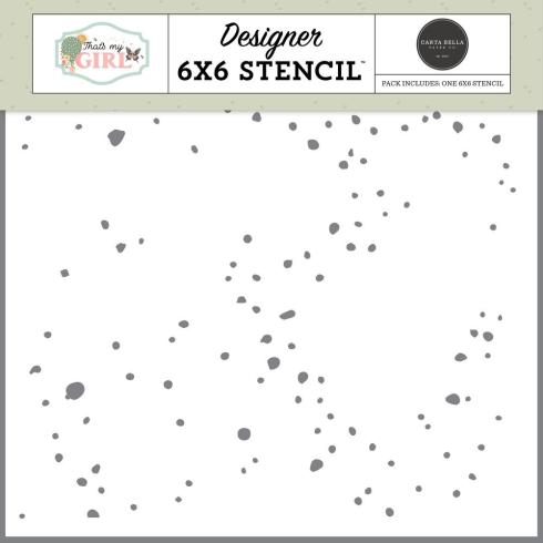 Carta Bella - Schablone 6x6 Inch "Create Paint Splatter" Stencil