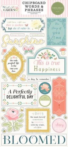 Carta Bella - Chipboard Sticker 6x13 Inch "Secret Garden"