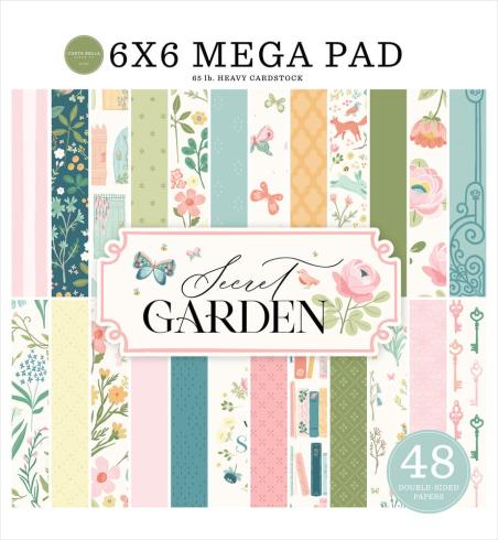 Carta Bella - Designpapier "Secret Garden" Cardmakers Mega Pad 6x6 Inch - 48 Bogen