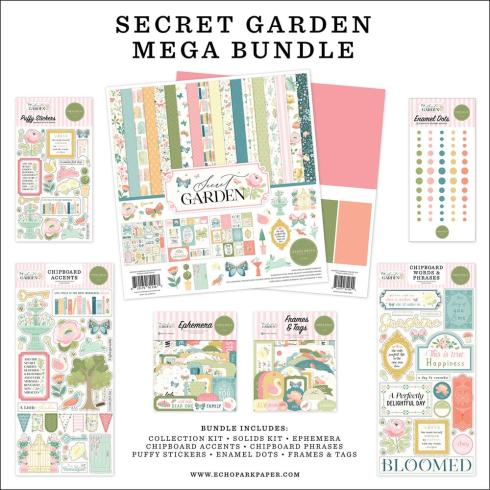 Carta Bella - Mega Bundle "Secret Garden" Komplettpaket 