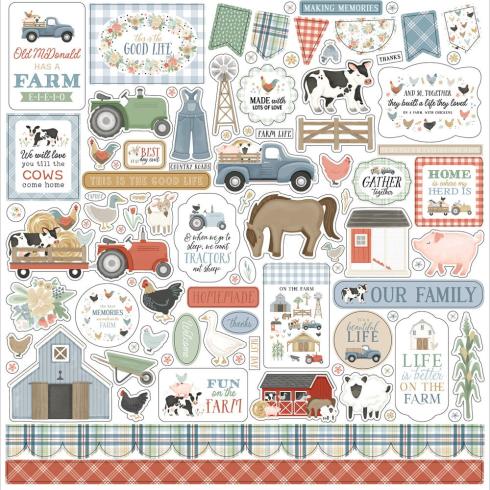 Carta Bella - Aufkleber "On The Farm" Element Stickers 