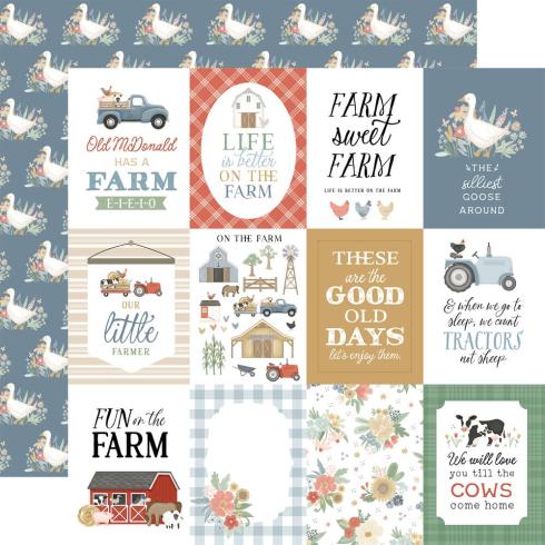 Carta Bella - Designpapier "On The Farm" Collection Kit 12x12 Inch - 12 Bogen  