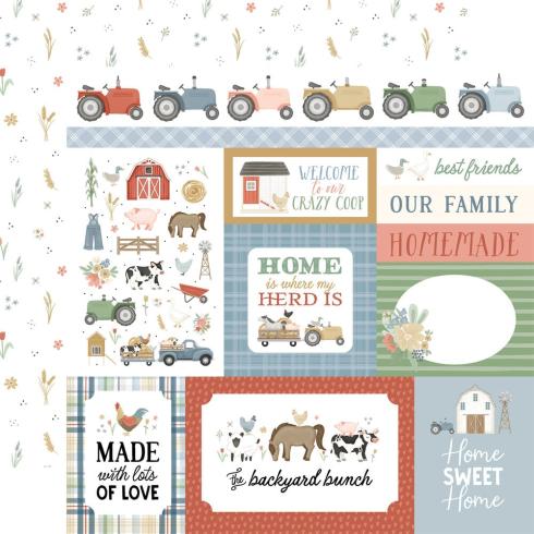 Carta Bella - Designpapier "On The Farm" Collection Kit 12x12 Inch - 12 Bogen  