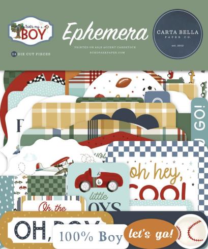 Carta Bella - Stanzteile "That's My Boy" Ephemera