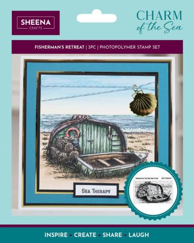 Crafters Companion - Stempelset "Fishermans Retreat" Clear Stamps Design by Sheena Douglass