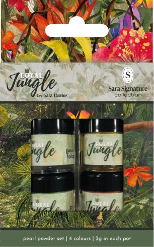 Crafters Companion - Perlenpulver "Royal Jungle" Pearl Powder 4er Set 