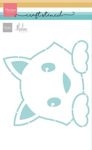 Marianne Design - Schablone 14,9x21cm "Cat" Stencil