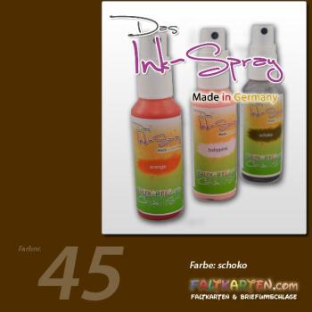 Das Ink-Spray auf Wasserbasis 50 ml in schoko