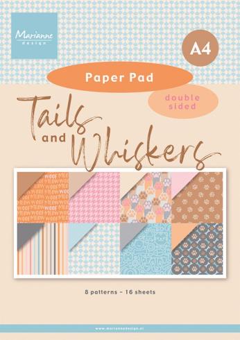 Marianne Design - Designpapier "Tails & Whiskers" Paper Pad A4 - 16 Bogen 