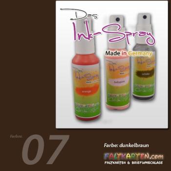 Das Ink-Spray auf Wasserbasis 50 ml in dunkelbraun