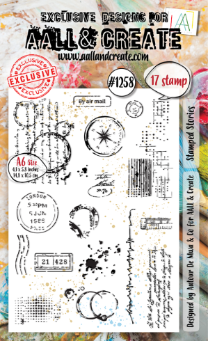 AALL and Create - Stempelset A6 "Stamped Stories" Clear Stamps