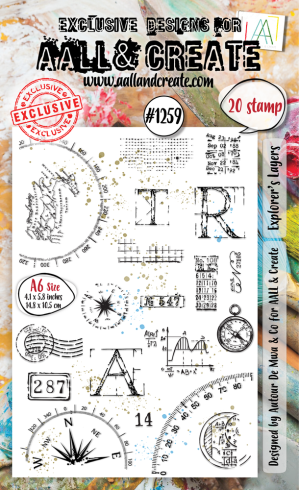 AALL and Create - Stempelset A6 "Explorer's Layers" Clear Stamps