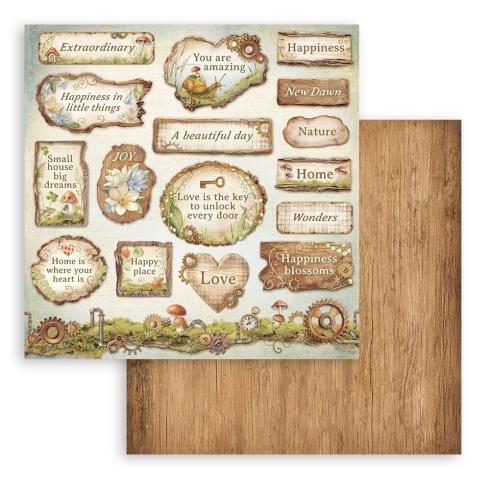 Stamperia - Designpapier "Hidden Grove" Paper Pack 8x8 Inch - 10 Bogen