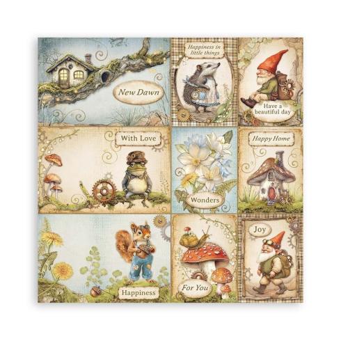 Stamperia - Designpapier "Hidden Grove" Maxi Paper Pack 8x8 Inch - 22 Bogen