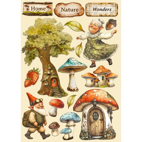 Stamperia - Holzteile A5 "Hidden Grove" Wooden Shapes