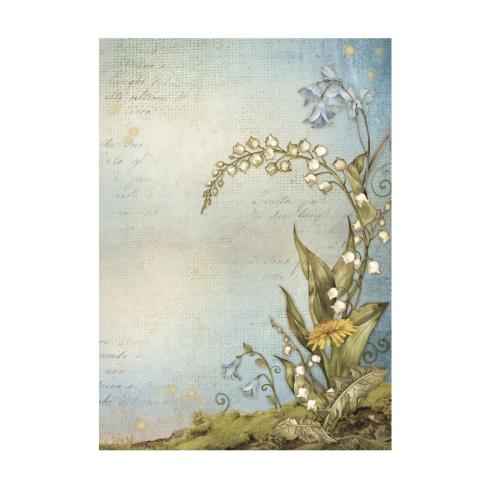 Stamperia - Decopatch Papier "Backgrounds" Decoupage A6 - 8 Bogen  