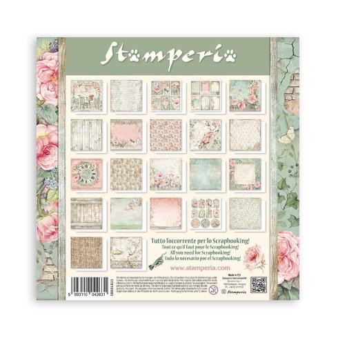 Stamperia - Designpapier "House of Roses" Maxi Paper Pack 12x12 Inch - 22 Bogen