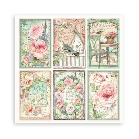 Stamperia - Designpapier "House of Roses" Maxi Paper Pack 12x12 Inch - 22 Bogen