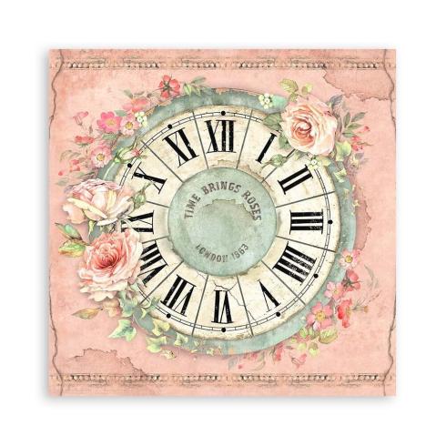 Stamperia - Designpapier "House of Roses" Maxi Paper Pack 8x8 Inch - 22 Bogen