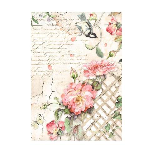 Stamperia - Decopatch Papier "Backgrounds" Decoupage A6 - 8 Bogen  