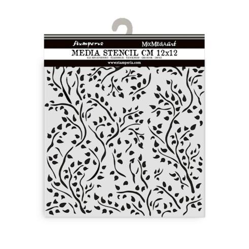 Stamperia - Schablone 12x12cm "Brench Pattern" Stencil