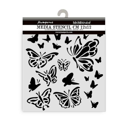 Stamperia - Schablone 12x12cm "Papillon" Stencil