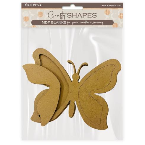 Stamperia - Holzteile "Papillons" MDF Crafty Shapes Blanks