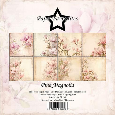 Paper Favourites - Designpapier "Pink Magnolia" Paper Pack 6x6 Inch - 24 Bogen